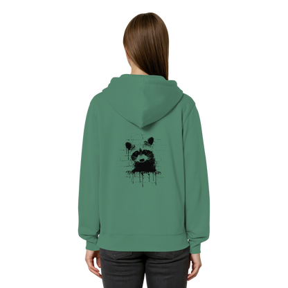 Funky Street Art Waschbär - Organic Relaxed Zipper