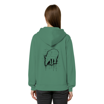 Urban Street Art Tapir Silhouette - Organic Relaxed Zipper
