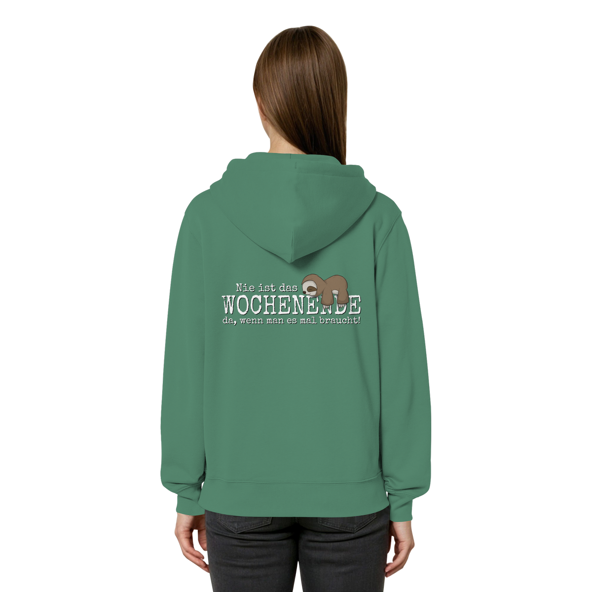 Kawaii Faultier Wochenende - Organic Relaxed Zipper