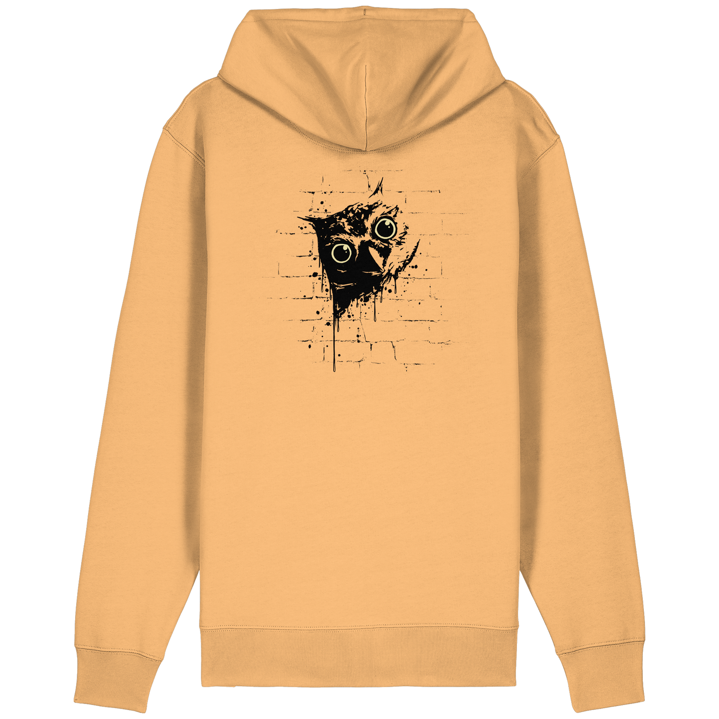 Lässige Street Art Eule - Organic Relaxed Zipper