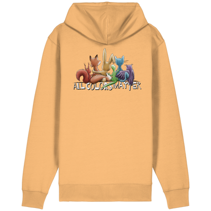All Colors Matter! Regenbogen Tiere für Vielfalt - Organic Relaxed Zipper