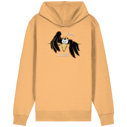 Joa Läuft Krähe gechillter Rabe - Organic Relaxed Zipper