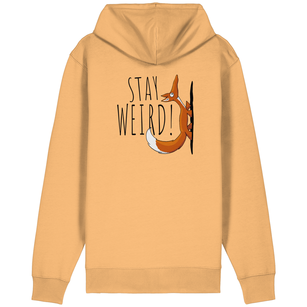 Stay Weird! Schräger Fuchs - Organic Relaxed Zipper
