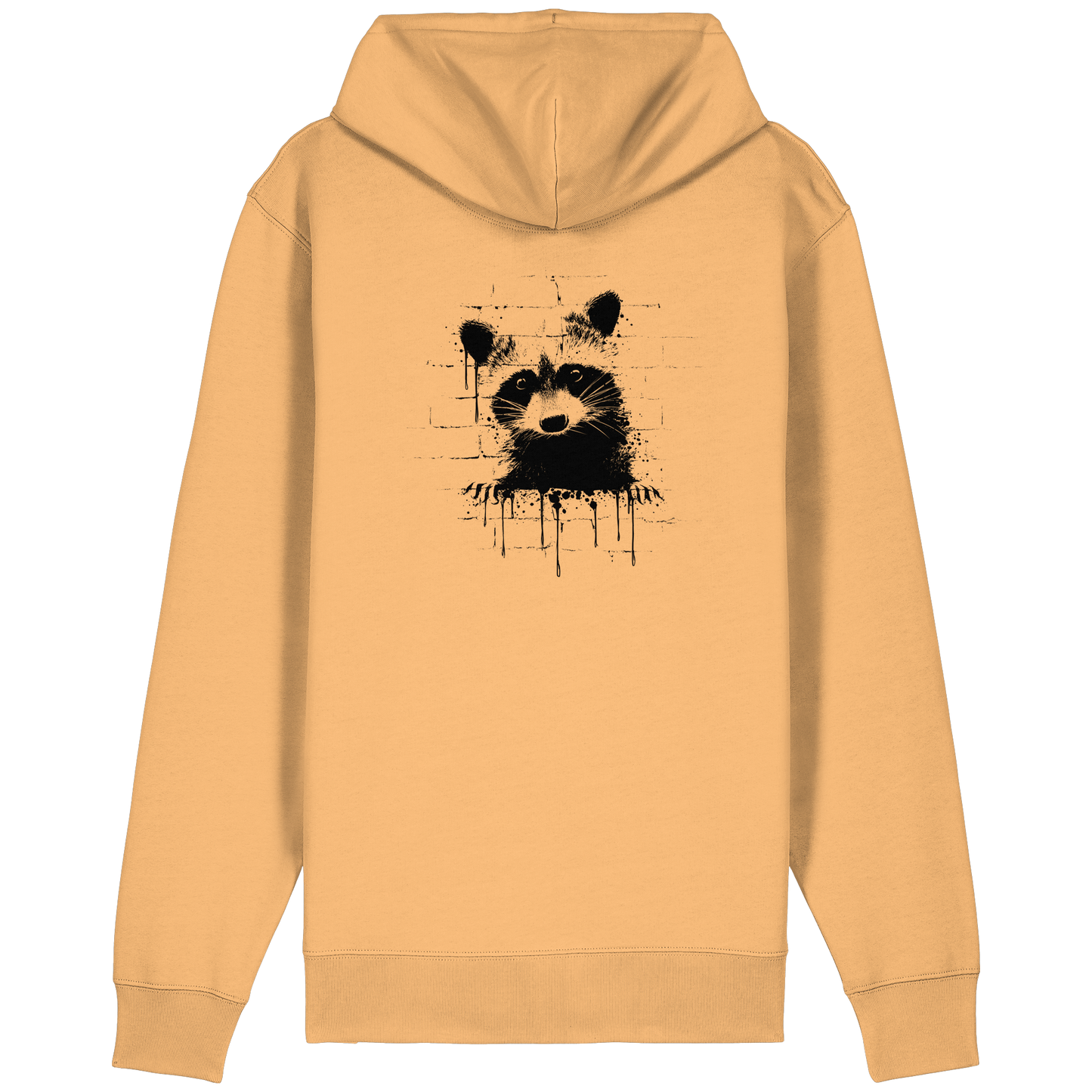 Funky Street Art Waschbär - Organic Relaxed Zipper
