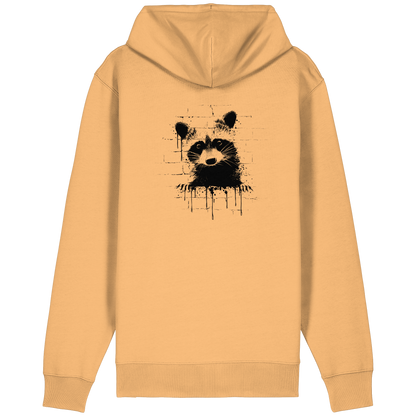 Funky Street Art Waschbär - Organic Relaxed Zipper