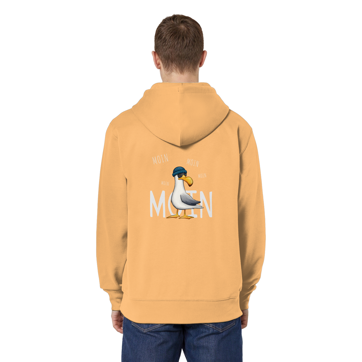 Moin Moin Lässige Hipster Möwe  - Organic Relaxed Zipper