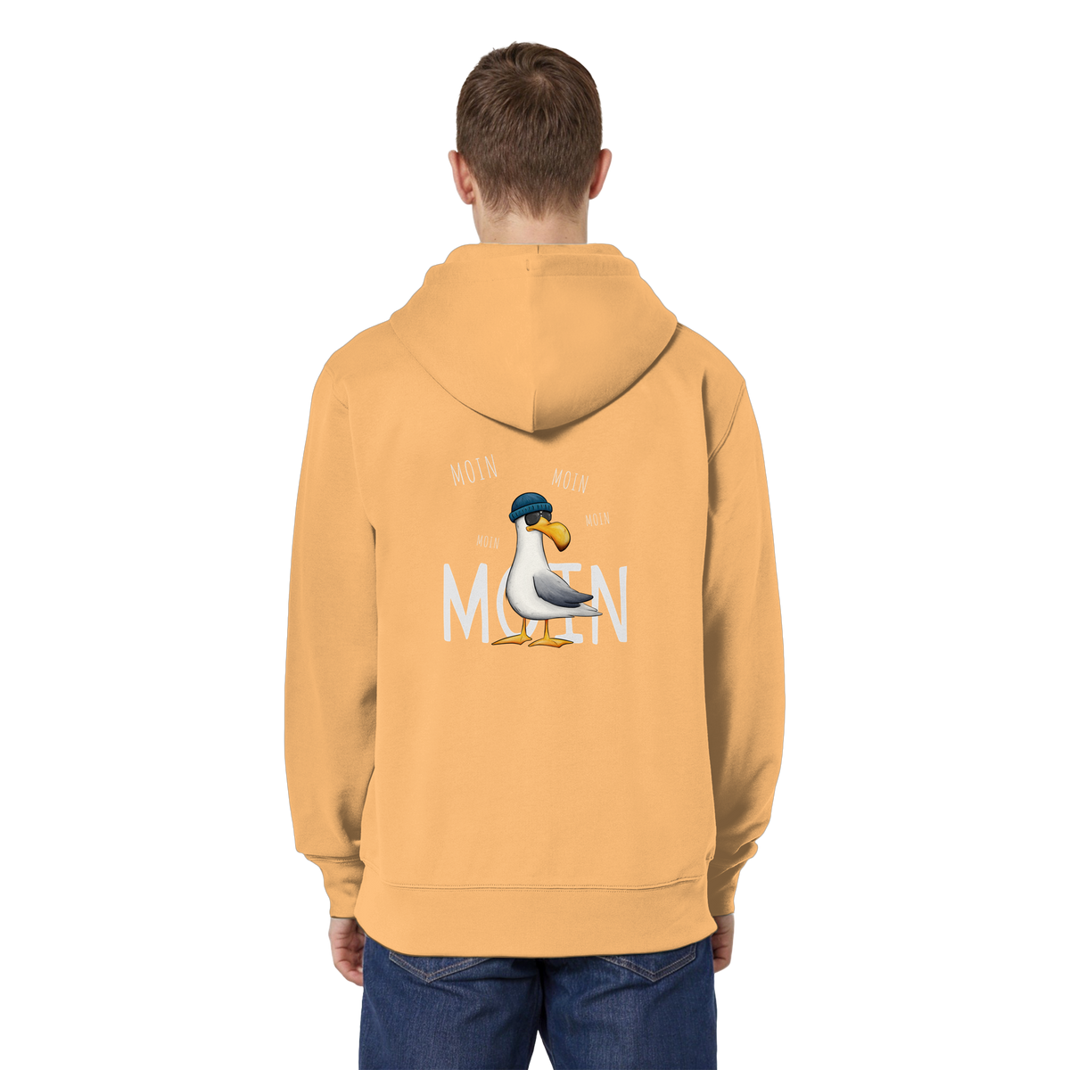 Moin Moin Lässige Hipster Möwe  - Organic Relaxed Zipper