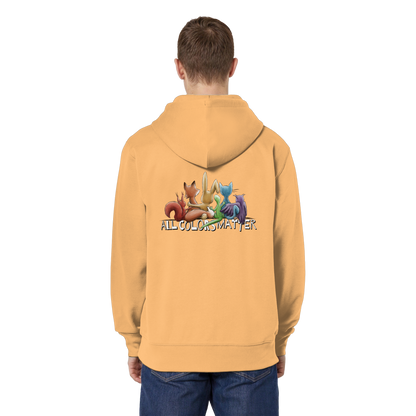 All Colors Matter! Regenbogen Tiere für Vielfalt - Organic Relaxed Zipper