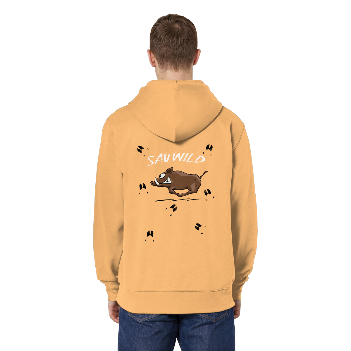 Sauwild wilde Sau | Wildschwein Keiler - Organic Relaxed Zipper