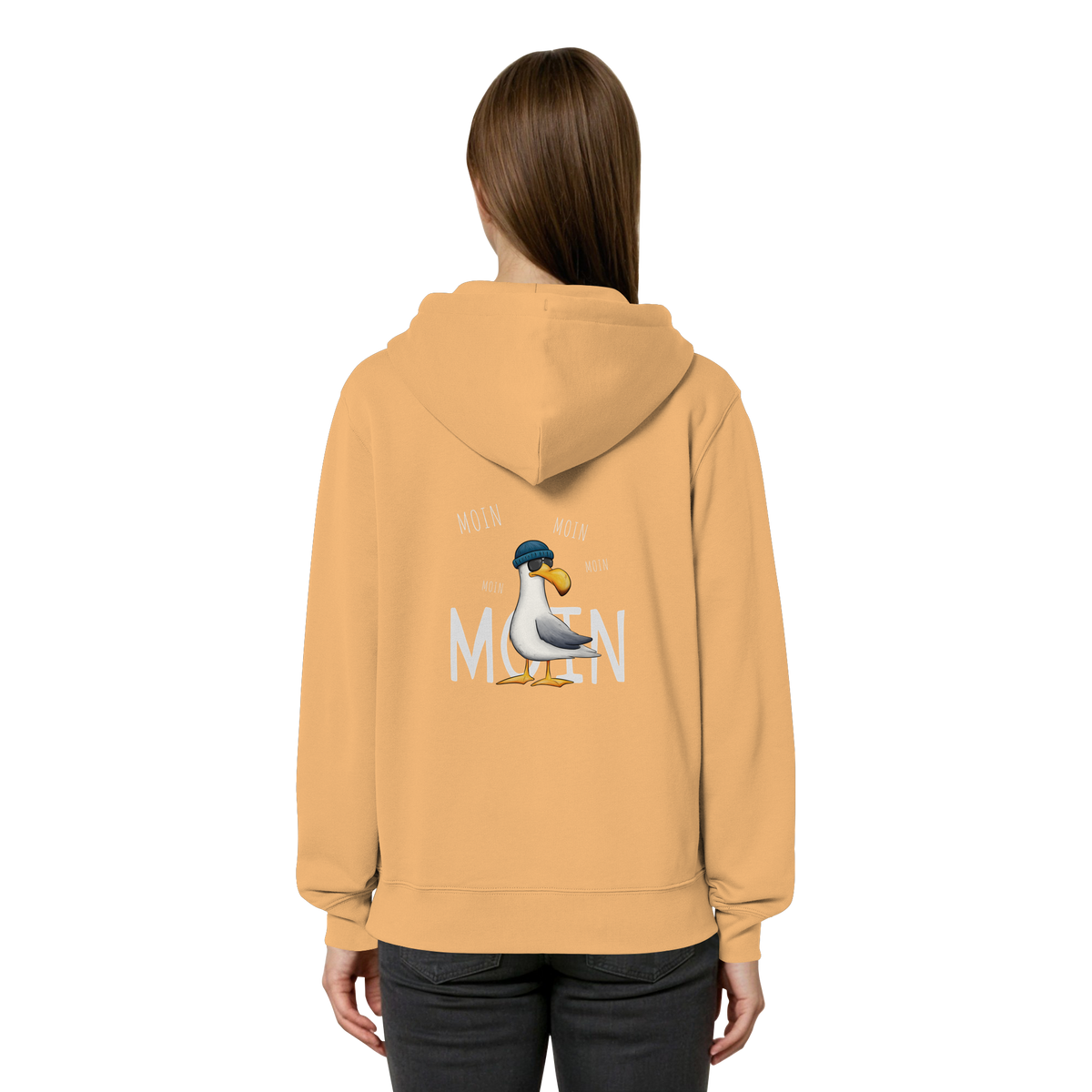 Moin Moin Lässige Hipster Möwe  - Organic Relaxed Zipper
