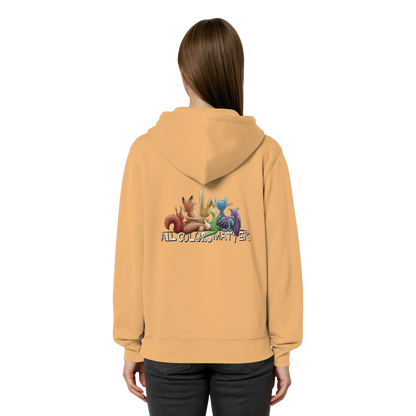 All Colors Matter! Regenbogen Tiere für Vielfalt - Organic Relaxed Zipper