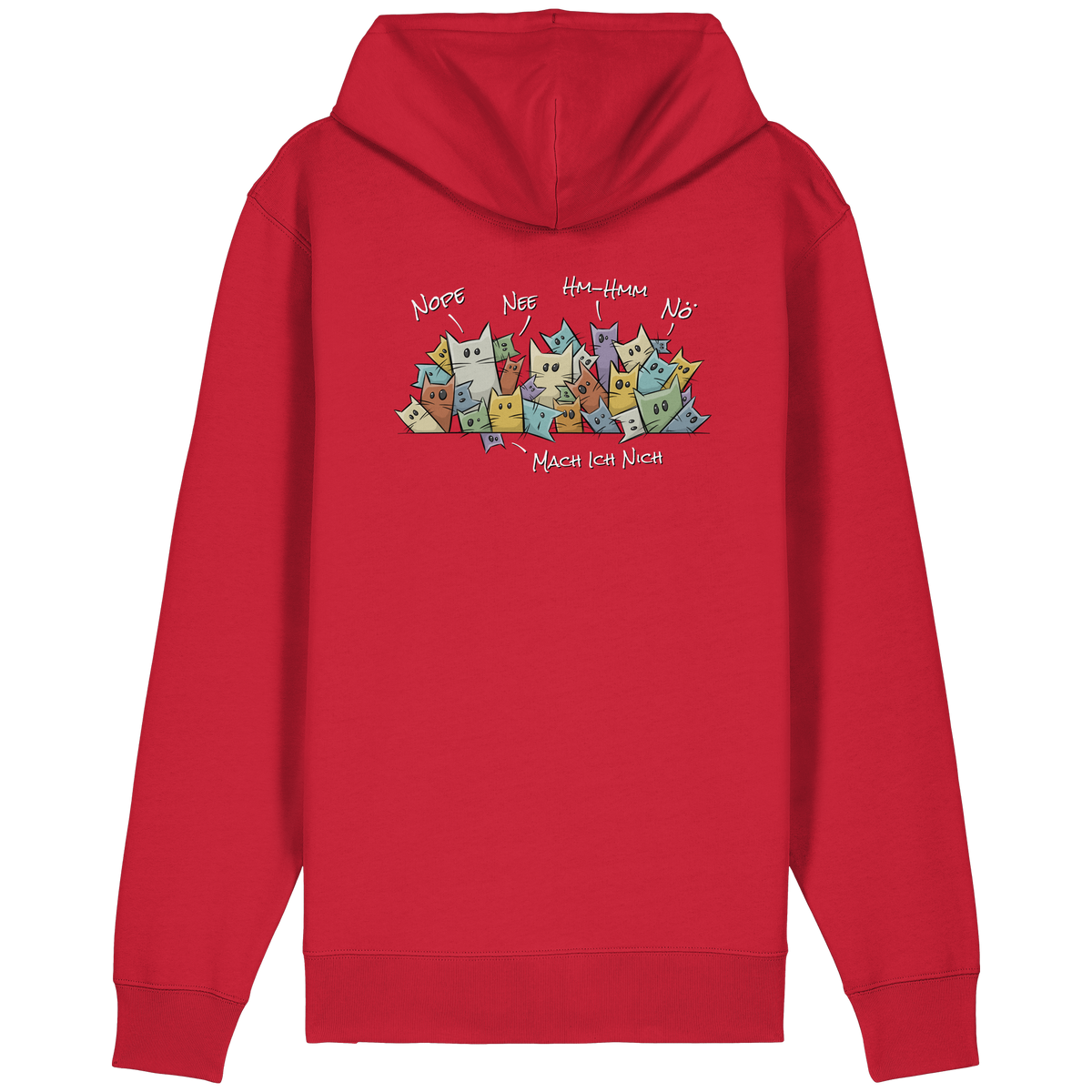 Nope, Nee, Nö Katzen - Organic Relaxed Zipper