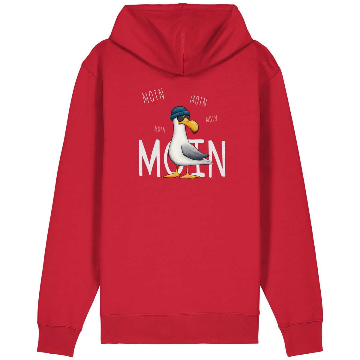 Moin Moin Lässige Hipster Möwe  - Organic Relaxed Zipper