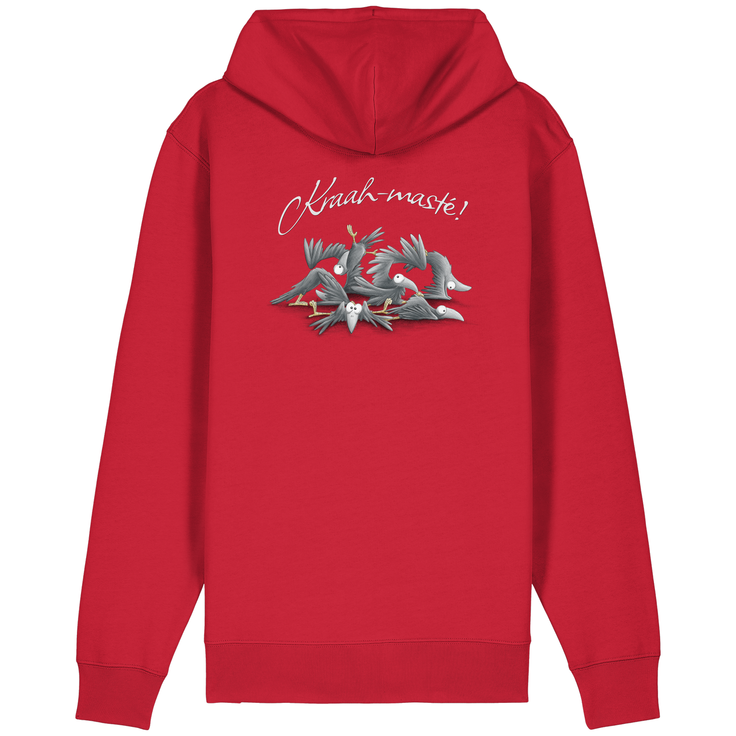 Kraah-masté! Yoga Raben Krähen - Organic Relaxed Zipper