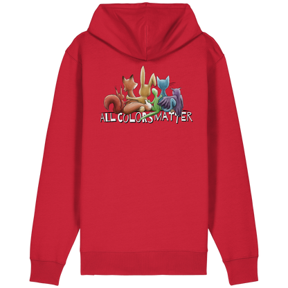 All Colors Matter! Regenbogen Tiere für Vielfalt - Organic Relaxed Zipper