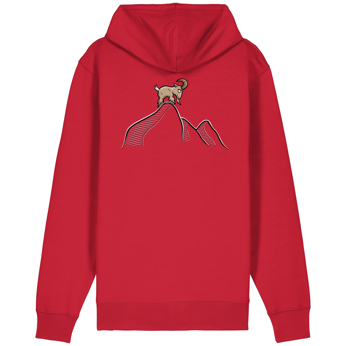 Ziegenbock in den Bergen - Organic Relaxed Zipper