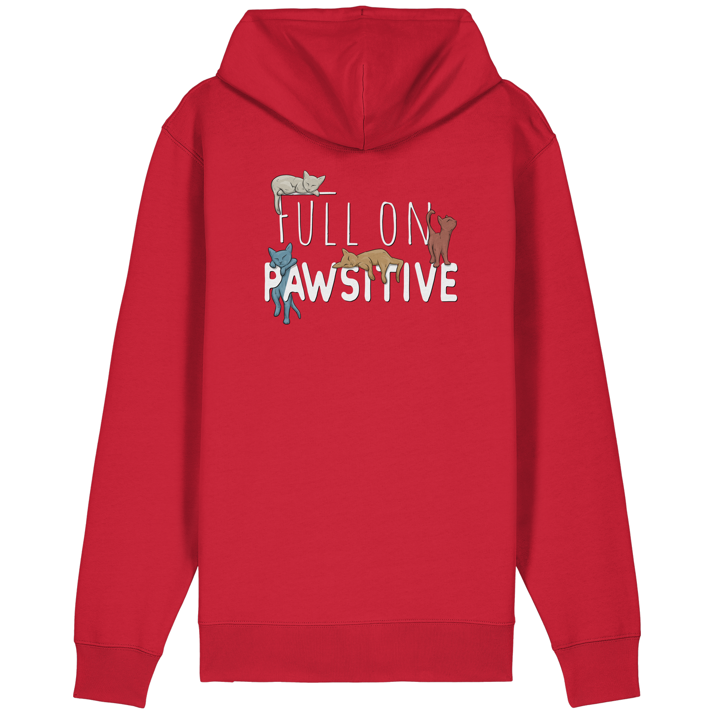 Full On Pawsitive! Gechillte Katzen - Organic Relaxed Zipper