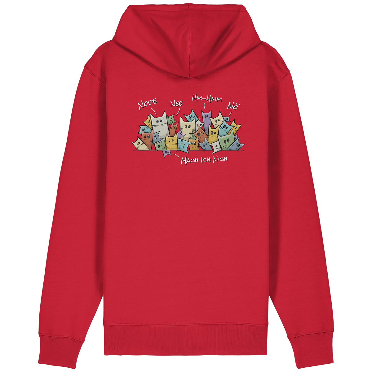 Nope, Nee, Nö Katzen - Organic Relaxed Zipper