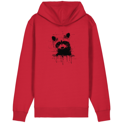Funky Street Art Waschbär - Organic Relaxed Zipper