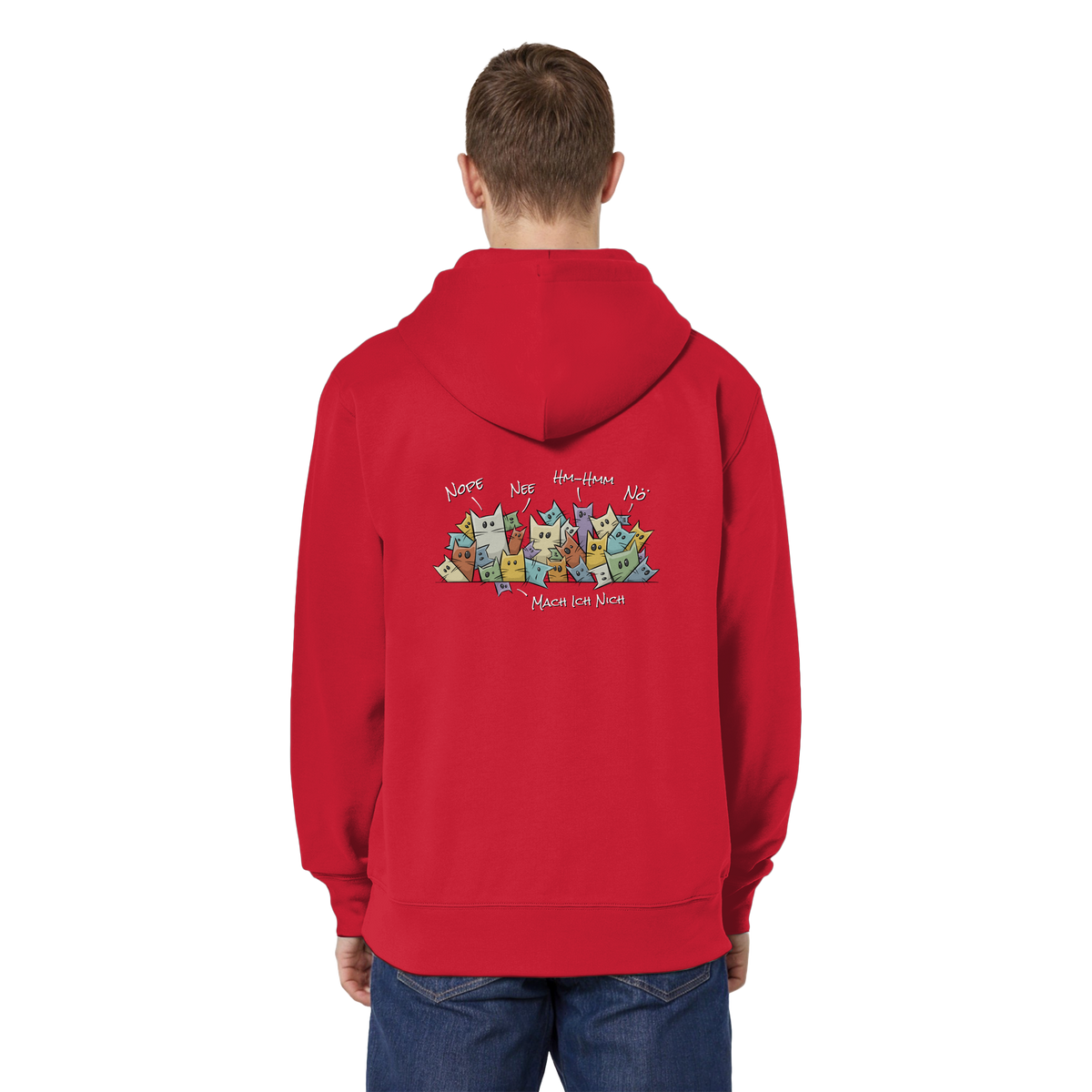 Nope, Nee, Nö Katzen - Organic Relaxed Zipper