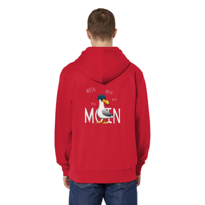 Moin Moin Lässige Hipster Möwe  - Organic Relaxed Zipper