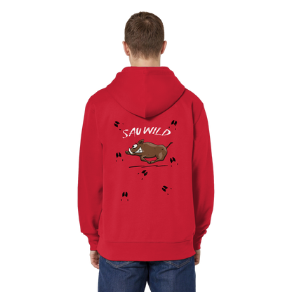 Sauwild wilde Sau | Wildschwein Keiler - Organic Relaxed Zipper