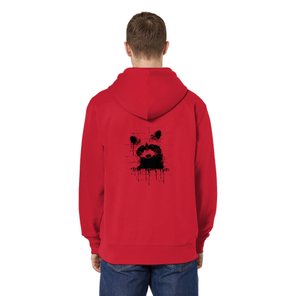 Funky Street Art Waschbär - Organic Relaxed Zipper