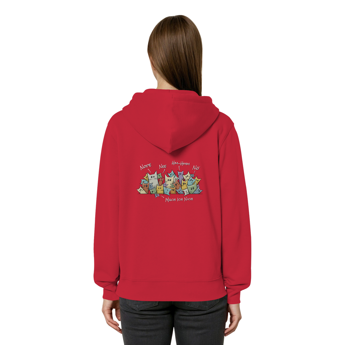 Nope, Nee, Nö Katzen - Organic Relaxed Zipper