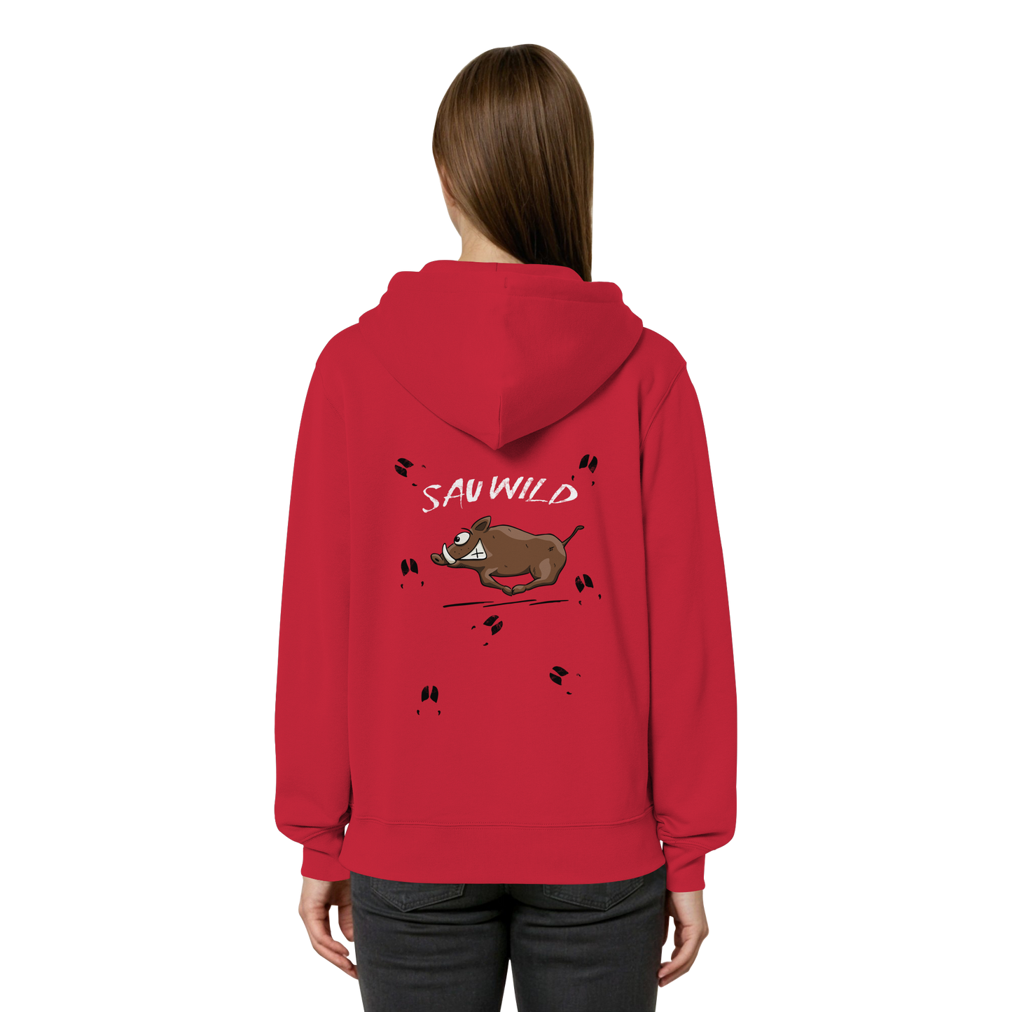 Sauwild wilde Sau | Wildschwein Keiler - Organic Relaxed Zipper