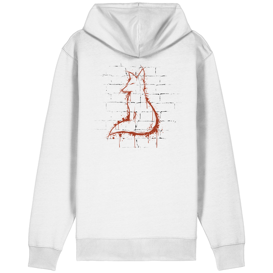 Street Art Fuchs Silhouette - Organic Relaxed Zipper