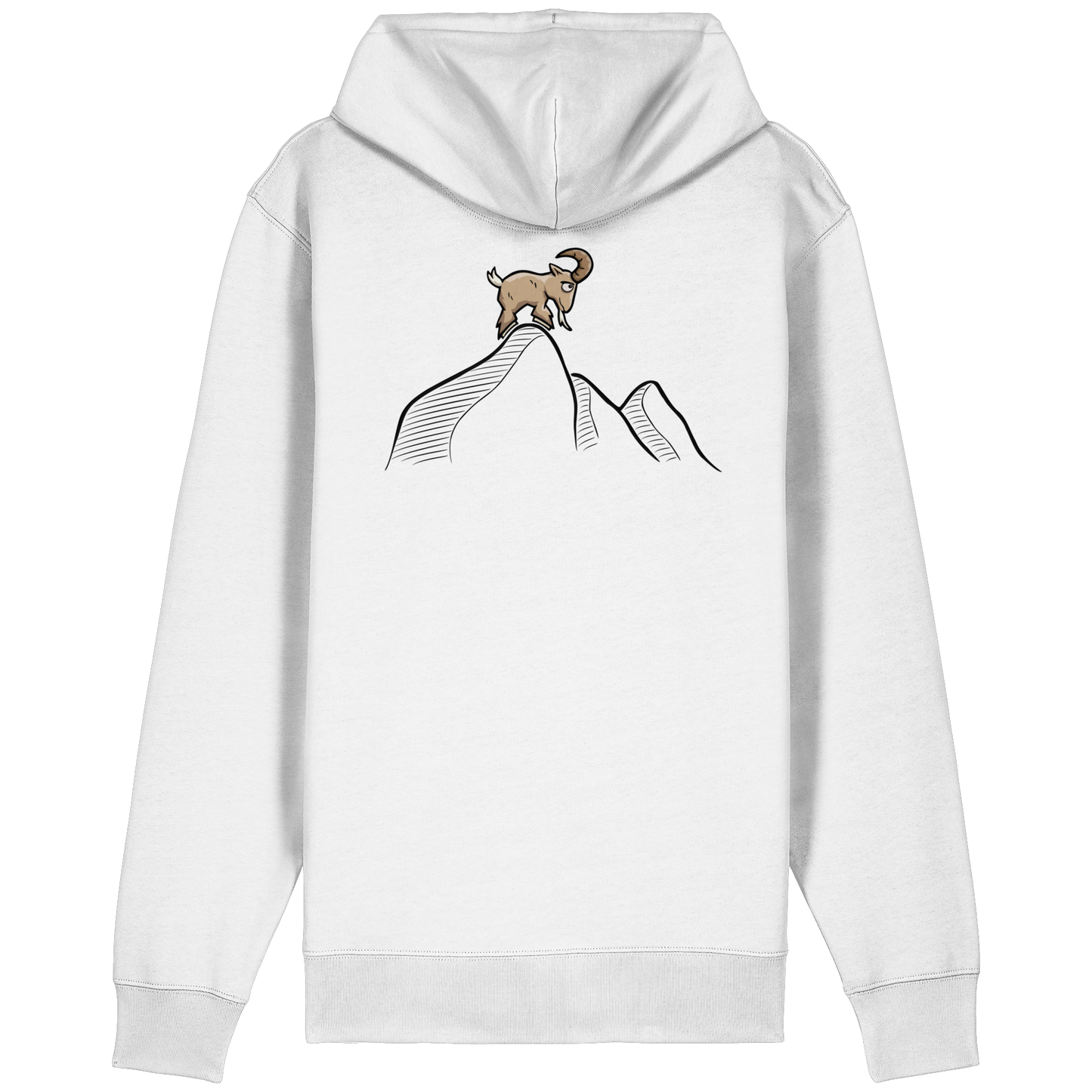 Ziegenbock in den Bergen - Organic Relaxed Zipper