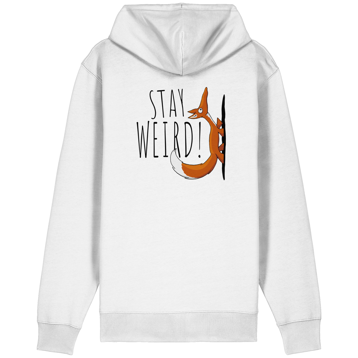Stay Weird! Schräger Fuchs - Organic Relaxed Zipper