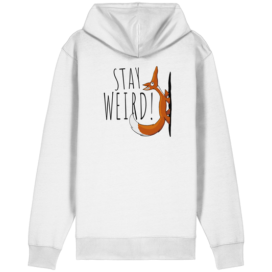 Stay Weird! Schräger Fuchs - Organic Relaxed Zipper