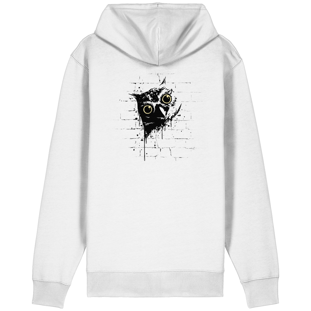 Lässige Street Art Eule - Organic Relaxed Zipper
