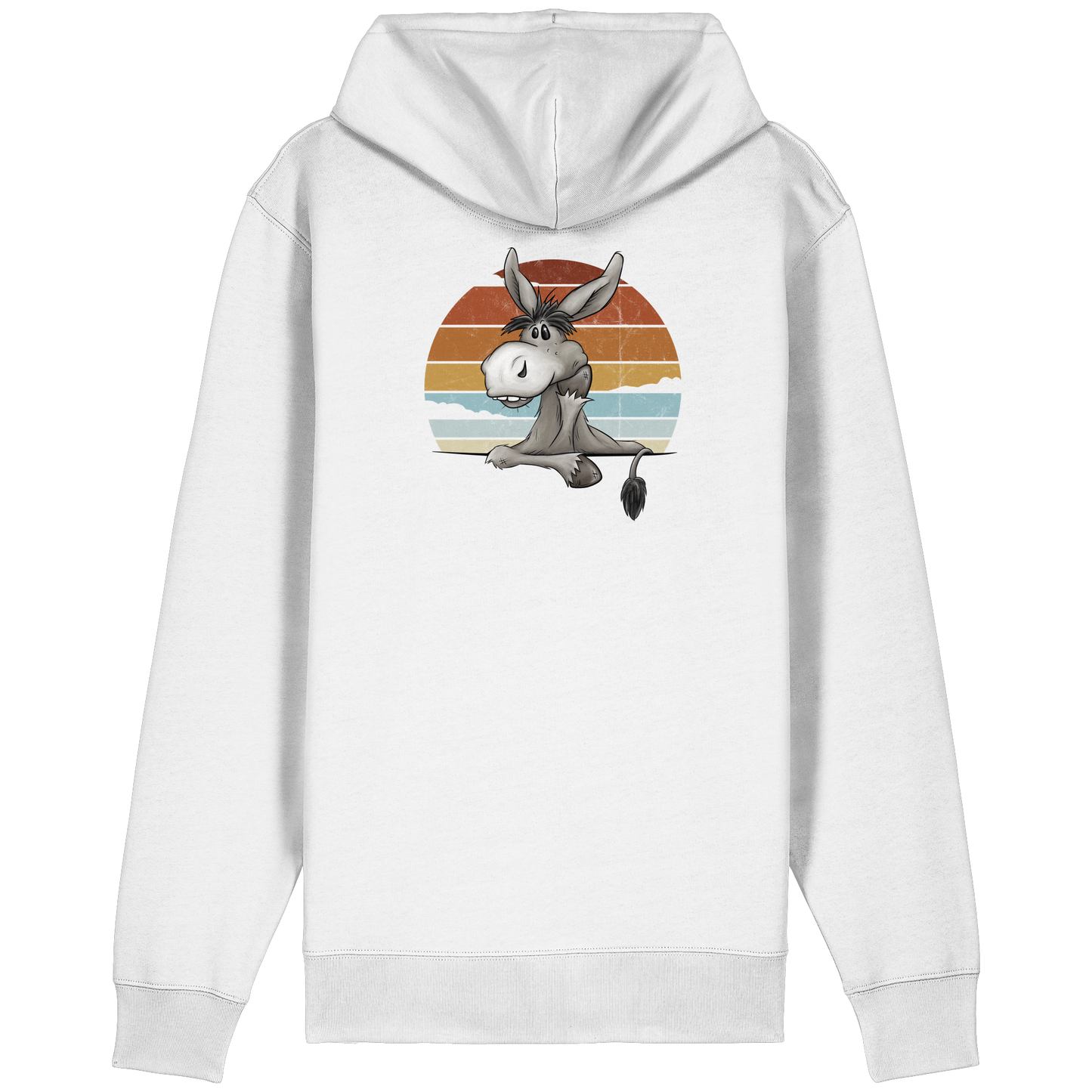 Lässiges Maultier Retro Esel - Organic Relaxed Zipper