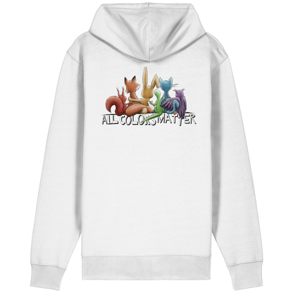All Colors Matter! Regenbogen Tiere für Vielfalt - Organic Relaxed Zipper