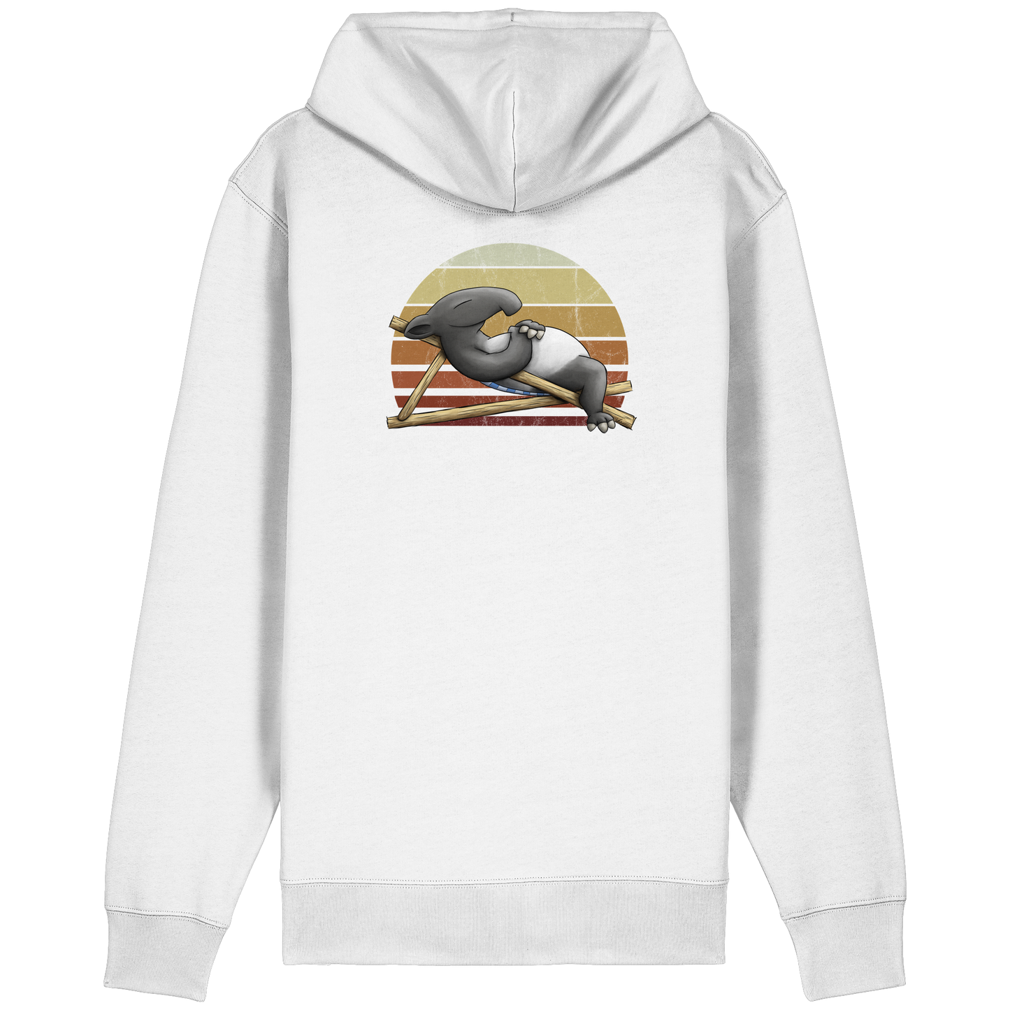 Lässiger Retro Sundown Tapir - Organic Relaxed Zipper