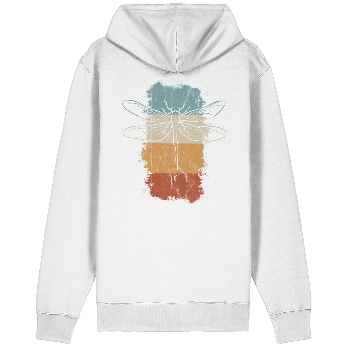 Retro Kunst Libelle | Vintage Dragonfly - Organic Relaxed Zipper