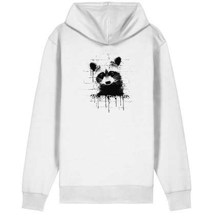 Funky Street Art Waschbär - Organic Relaxed Zipper
