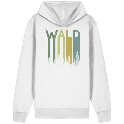 Wald Retro Forst Schriftzug - Organic Relaxed Zipper