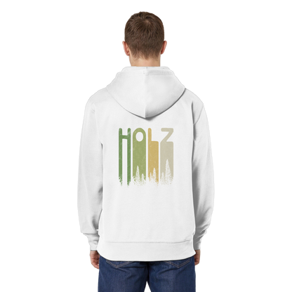 Holz Retro Wald Schriftzug - Organic Relaxed Zipper