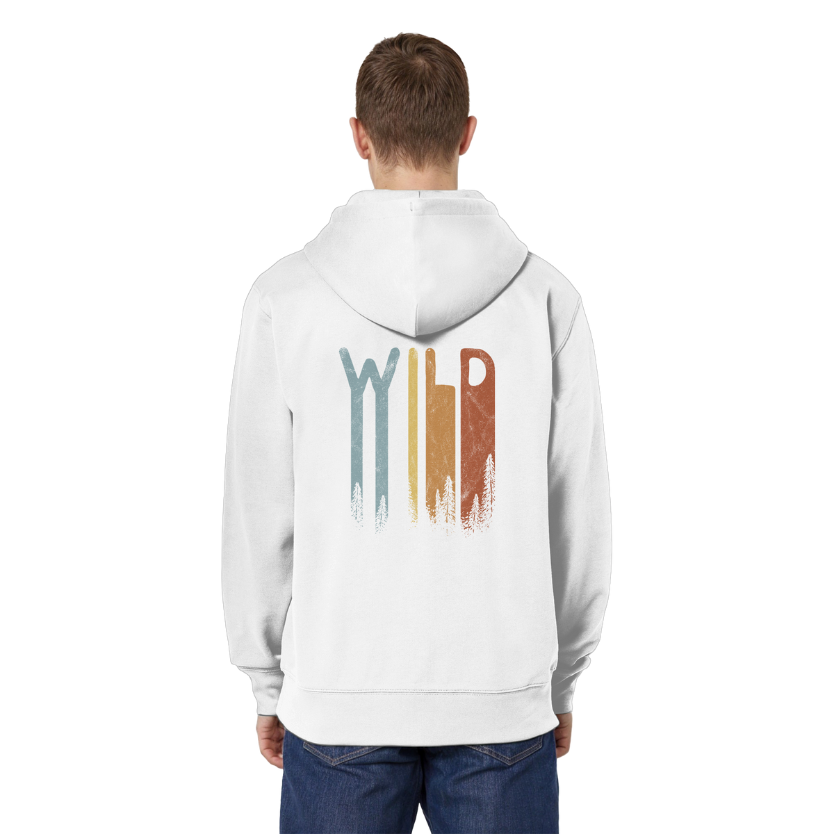 Wild Retro Schriftzug - Organic Relaxed Zipper