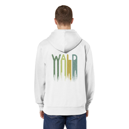 Wald Retro Forst Schriftzug - Organic Relaxed Zipper