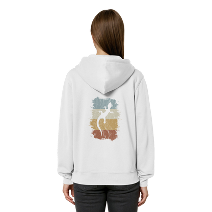 Retro Gecko Salamander Silhouette - Organic Relaxed Zipper