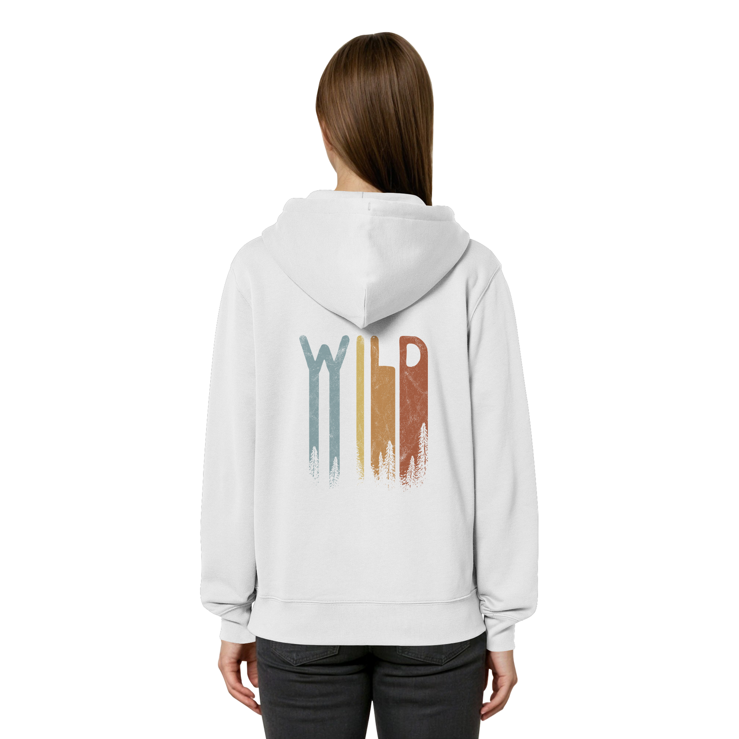 Wild Retro Schriftzug - Organic Relaxed Zipper