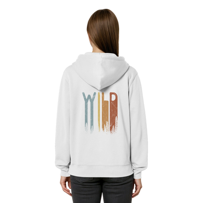 Wild Retro Schriftzug - Organic Relaxed Zipper