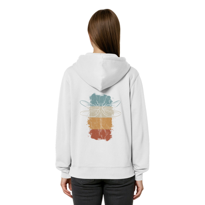 Retro Kunst Libelle | Vintage Dragonfly - Organic Relaxed Zipper