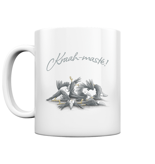 Kraah-masté! Yoga Raben Krähen - Tasse glossy
