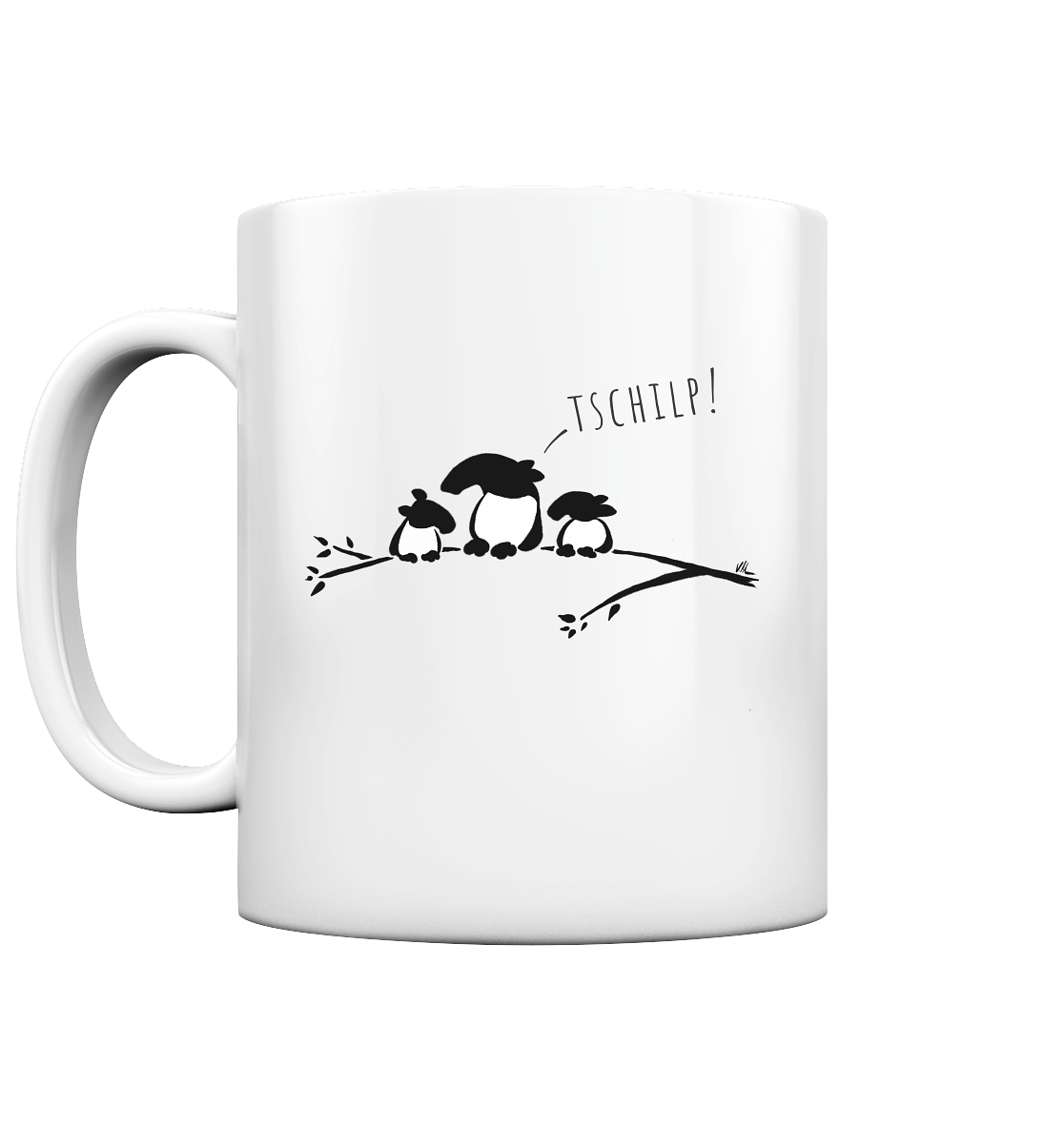 Drei kleine Tapir-Vögel - Tasse glossy