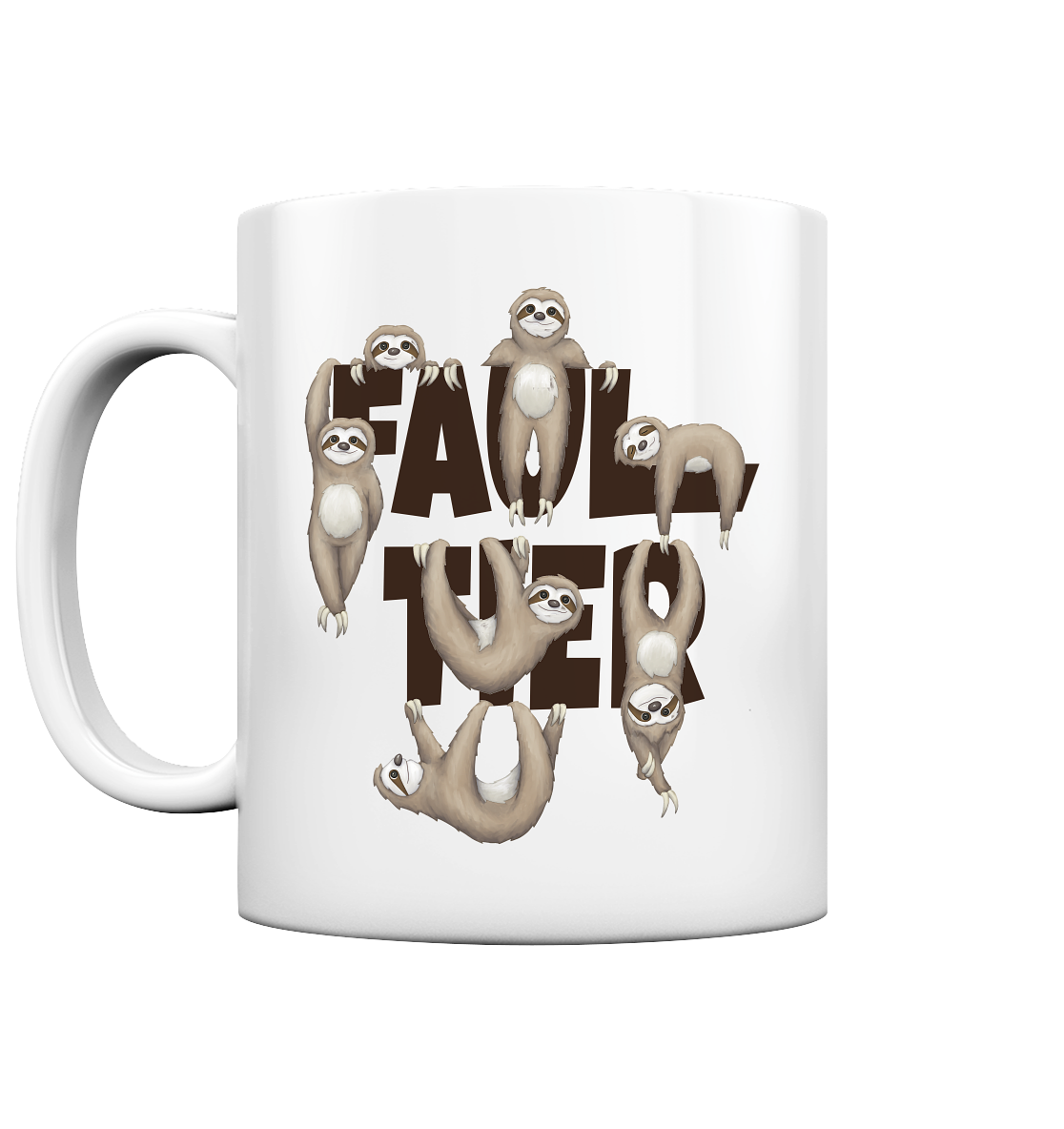 Viele gechillte Faultiere - Tasse glossy